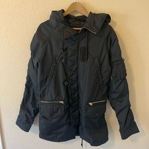 Black Alpha Industries Nylon Jacket For Sale